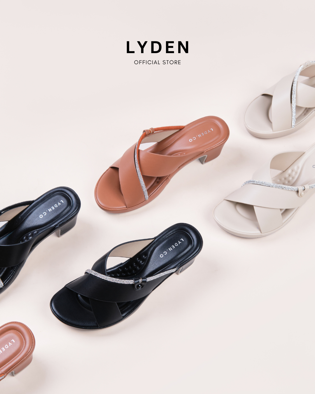 【NEW】Lyden Auraya Zia Series 6.5cm heels - Classic Black//Coffee//Beige
