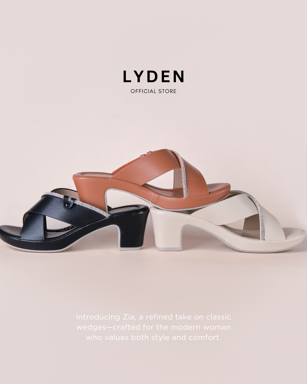 【NEW】Lyden Auraya Zia Series 6.5cm heels - Classic Black//Coffee//Beige
