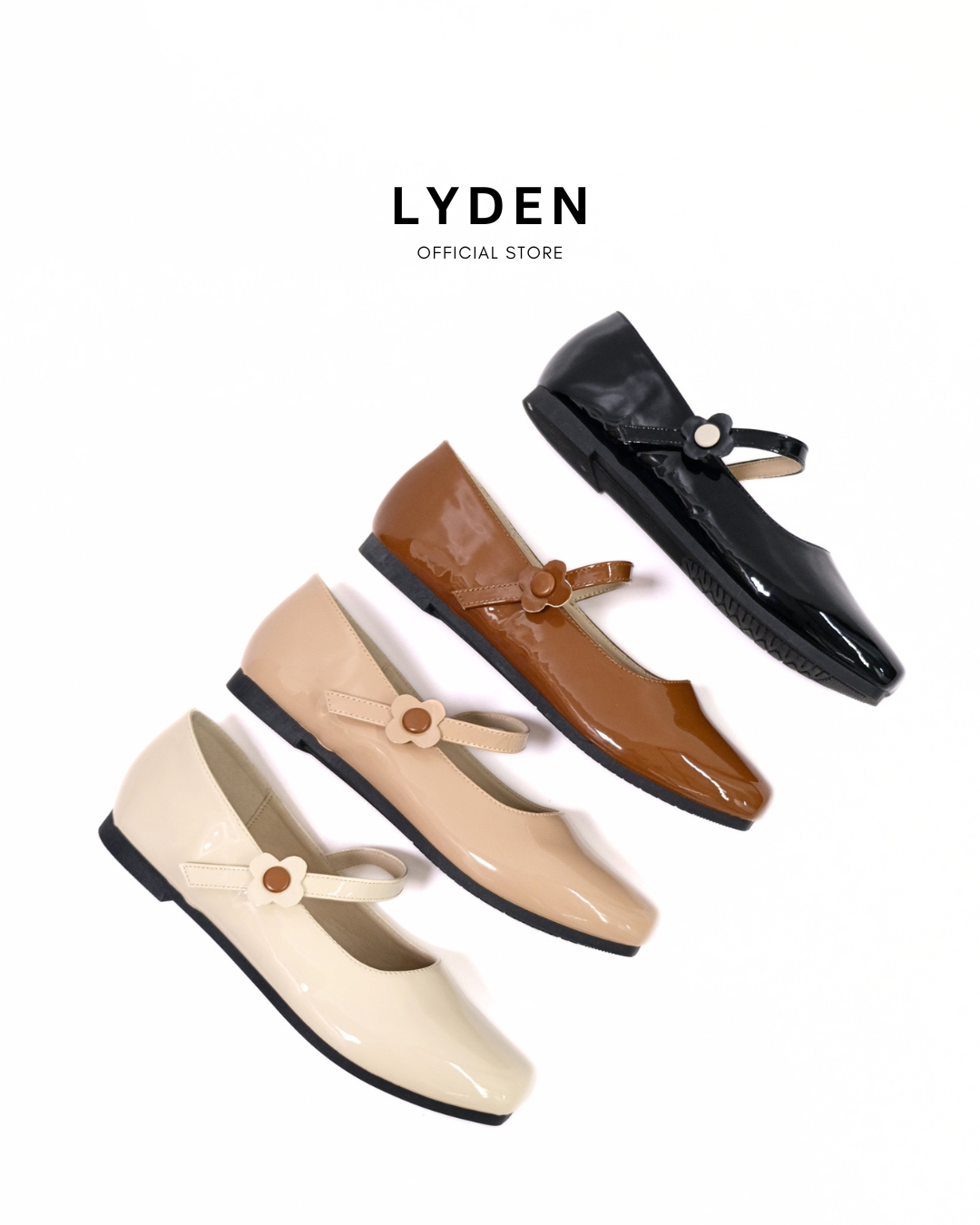 【NEW】【Le Flowers Mini Bloom】Flats with Strap Series