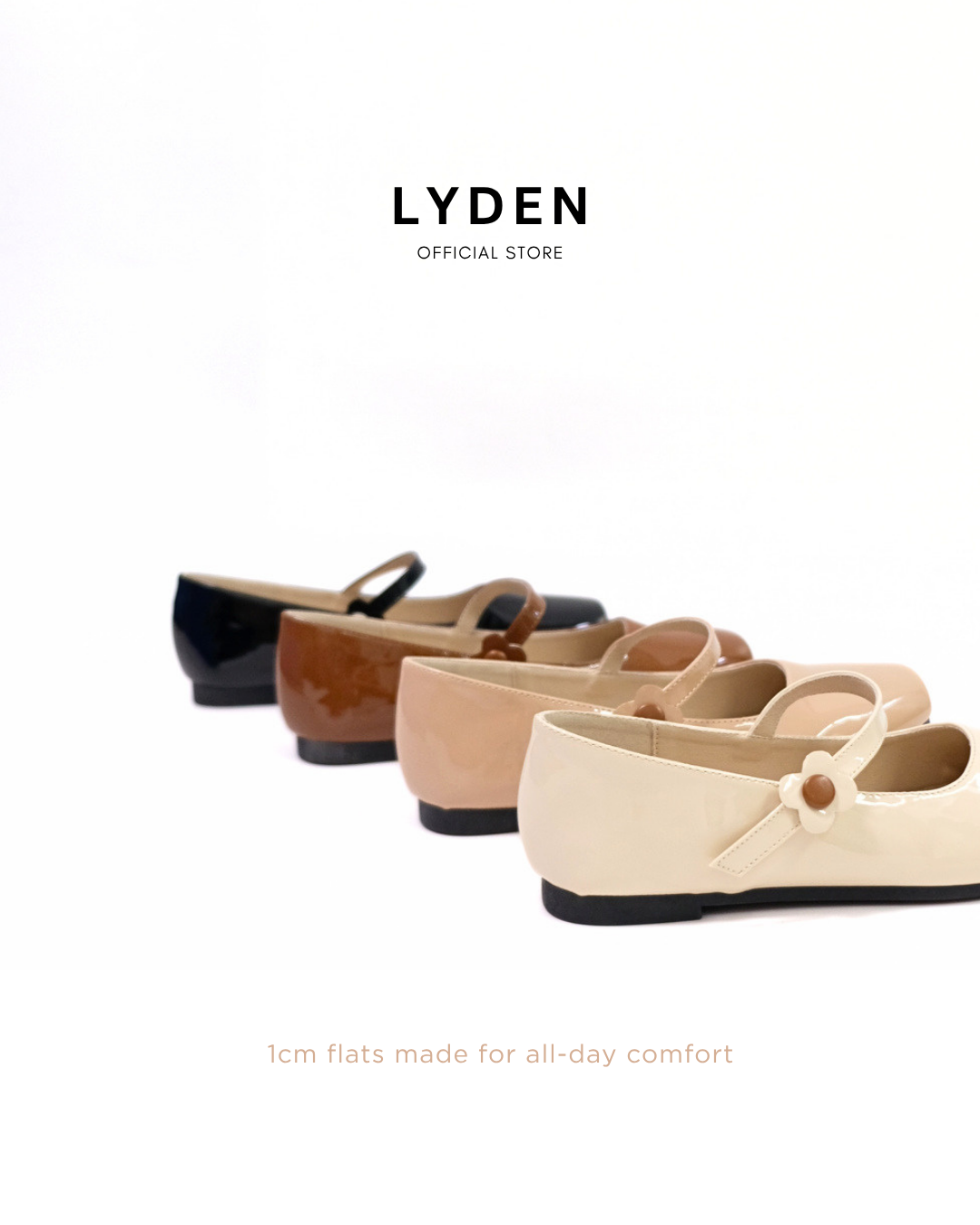 【NEW】【Le Flowers Mini Bloom】Flats with Strap Series