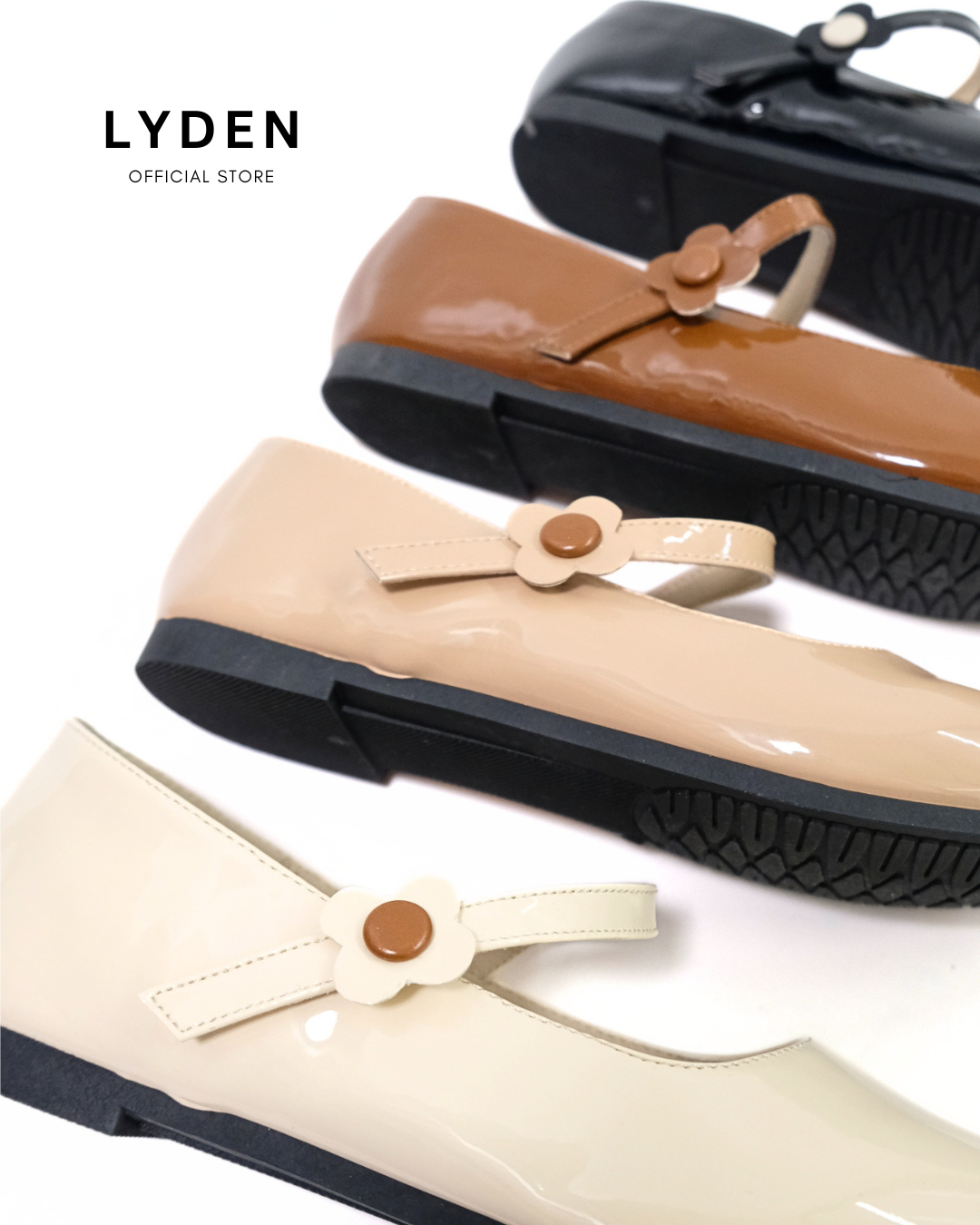 【NEW】【Le Flowers Mini Bloom】Flats with Strap Series