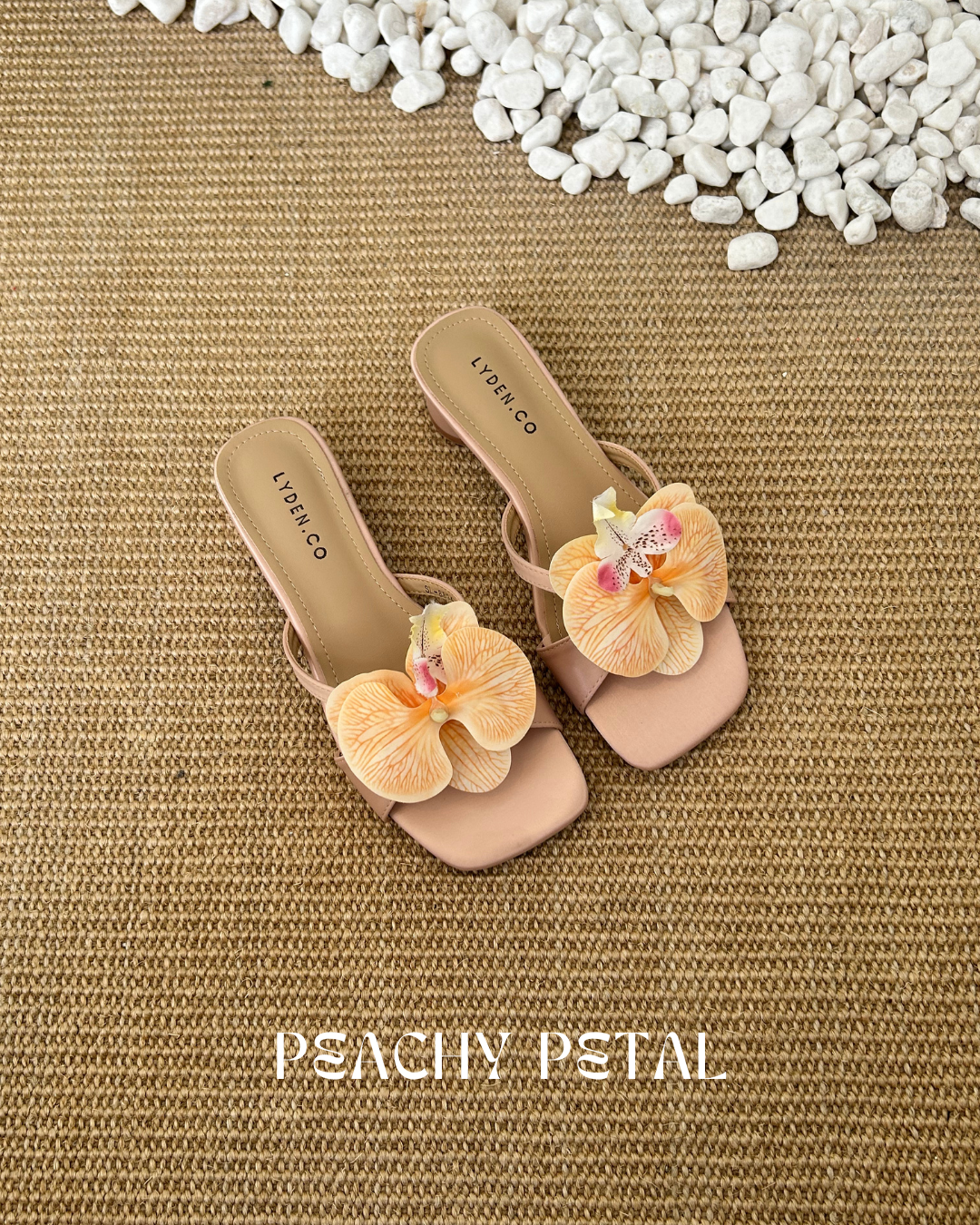 【Le Flowers The Secret Garden Series】Orkid Kiss Series 4.5cm pump heels - Beige//Pink//Cyan