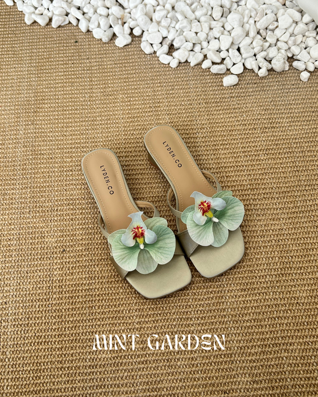 【Le Flowers The Secret Garden Series】Orkid Kiss Series 4.5cm pump heels - Beige//Pink//Cyan