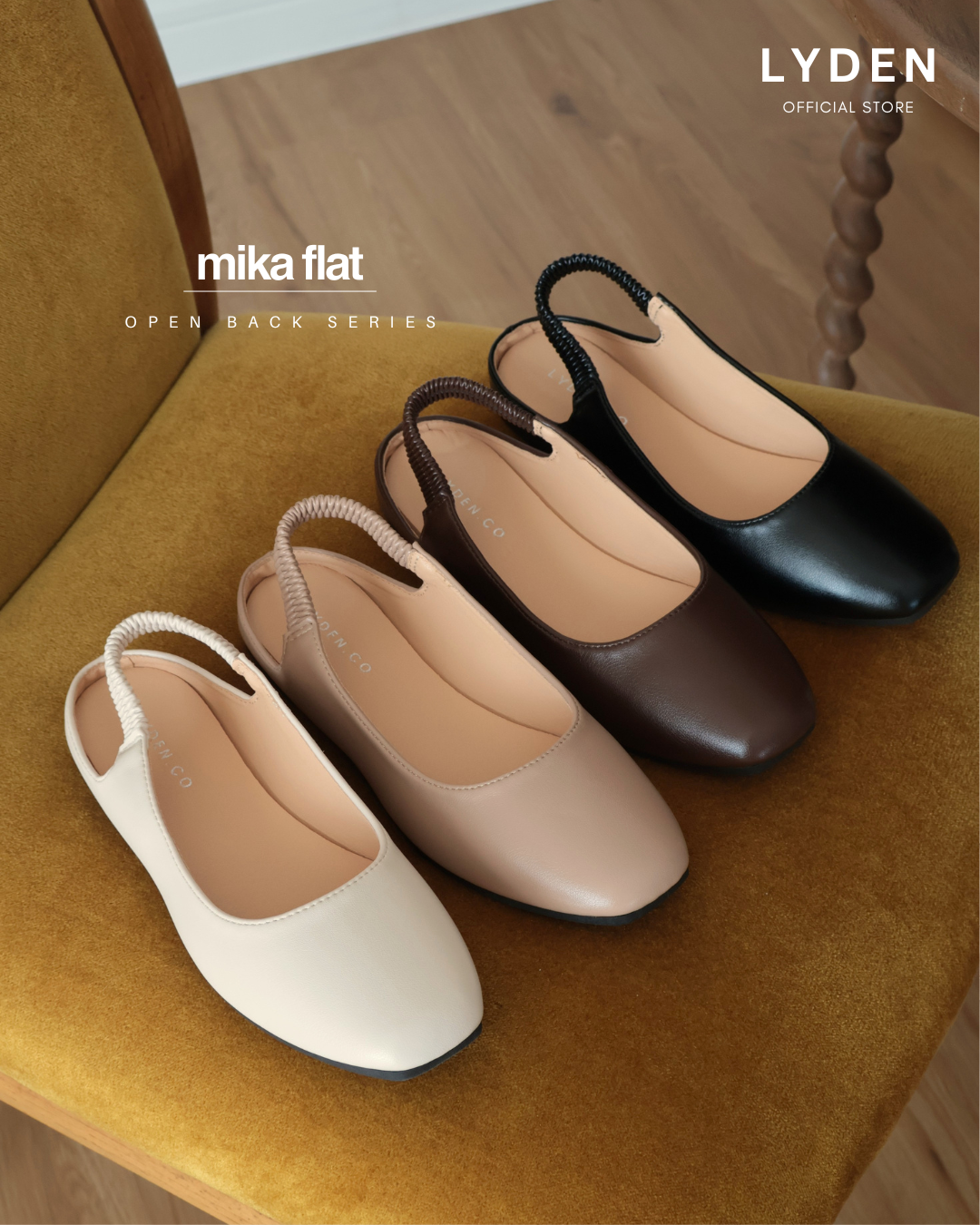 【NEW】Lyden Mika Open-Back Flats Series