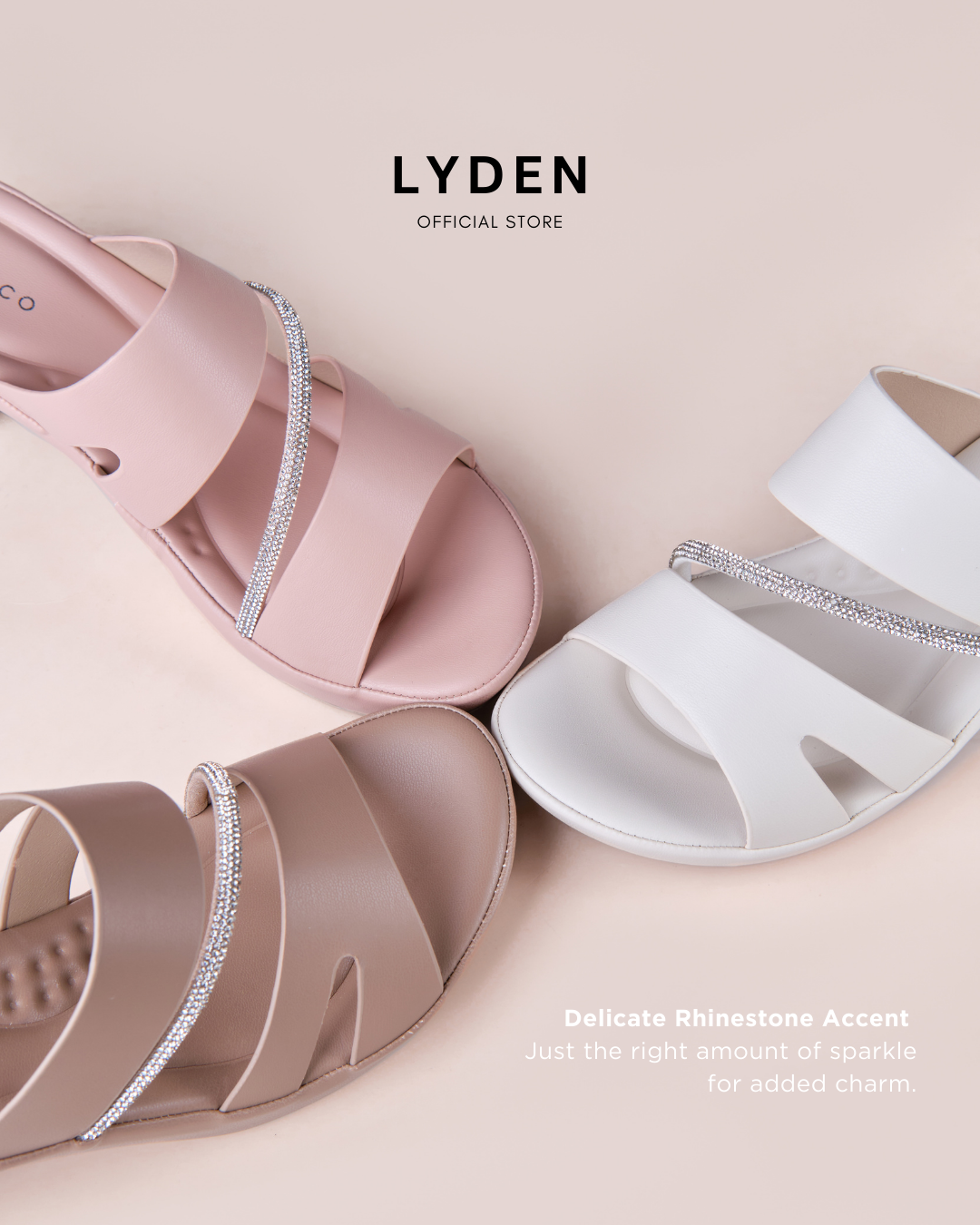 【NEW】Lyden Auraya Alia Series 6.5cm heels - Beige//Pink//Brown