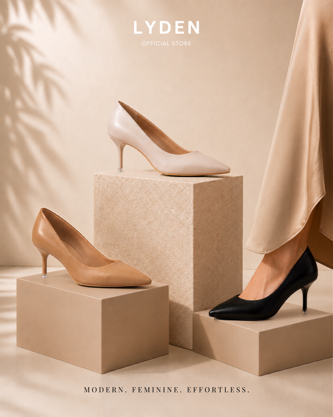 【NEW】Lyden Vera Series 7.5cm Matt & Glossy Heels