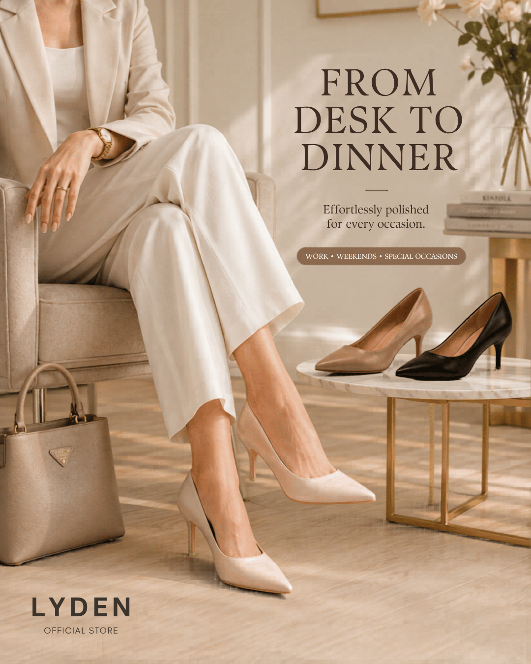 【NEW】Lyden Vera Series 7.5cm Matt & Glossy Heels
