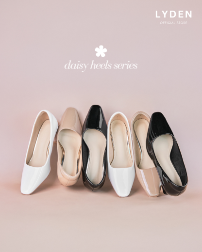 【NEW】Lyden Daisy Heels Series 6cm pump heels - Classic Black//White//Khaki