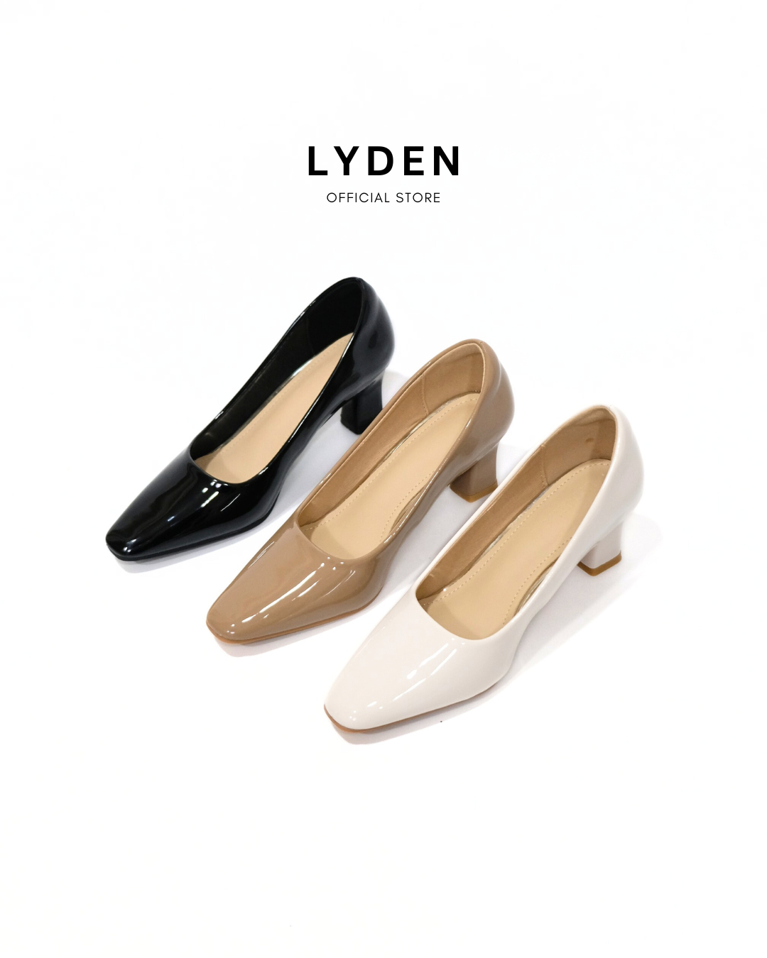 【NEW】Lyden Daisy Heels Series 6cm pump heels - Classic Black//White//Khaki