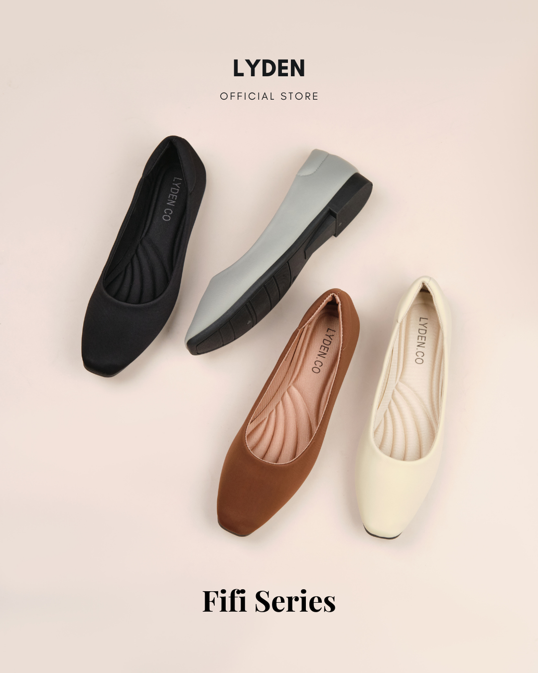 【NEW】Lyden Fifi Series Flats - Coffee