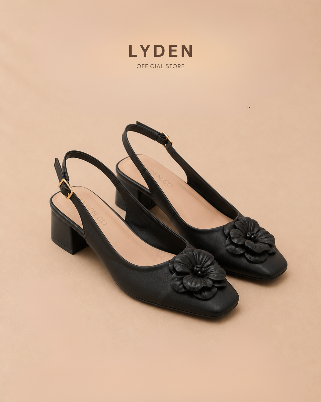 【Mekar Garden】Open-Back 4.5cm pump heels
