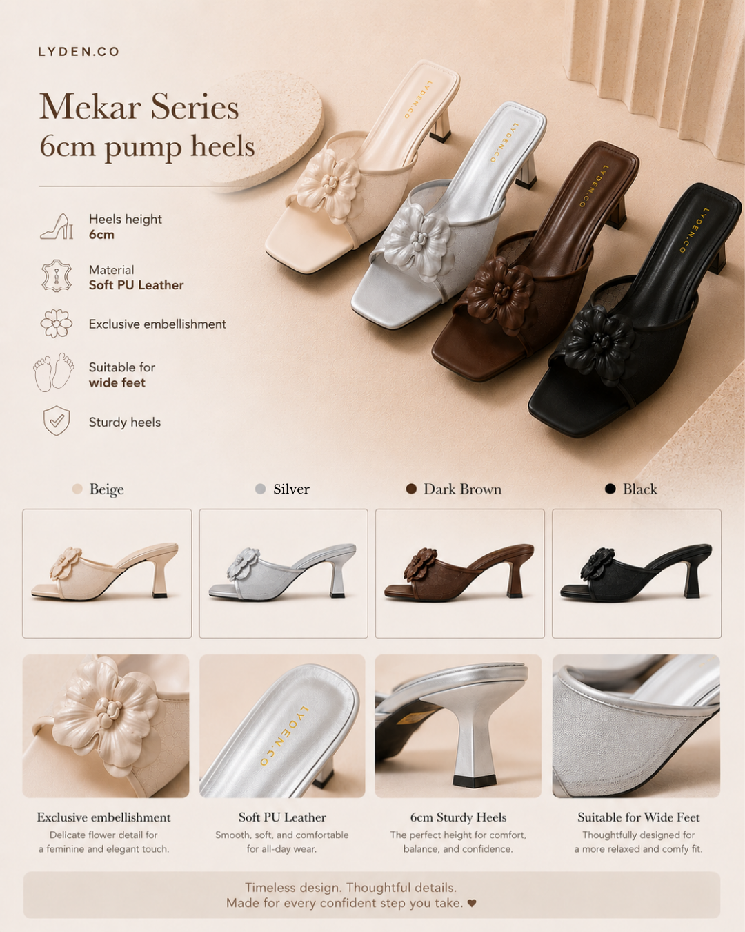 【Mekar Garden】6cm Pump Heels