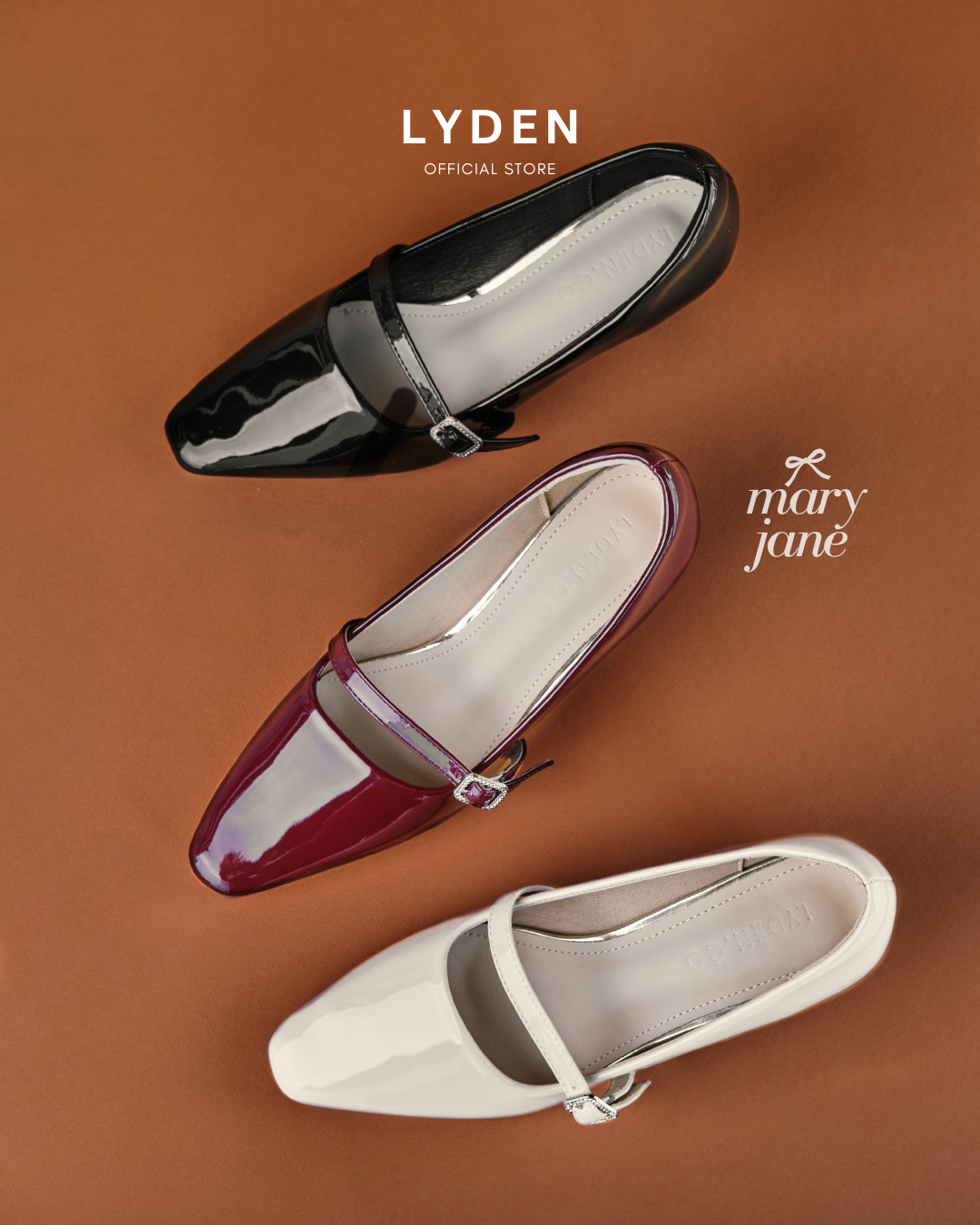 【NEW】Lyden Mary Jane Pointed Heels Series 6cm pump heels - Classic Black//Maroon//Apricot