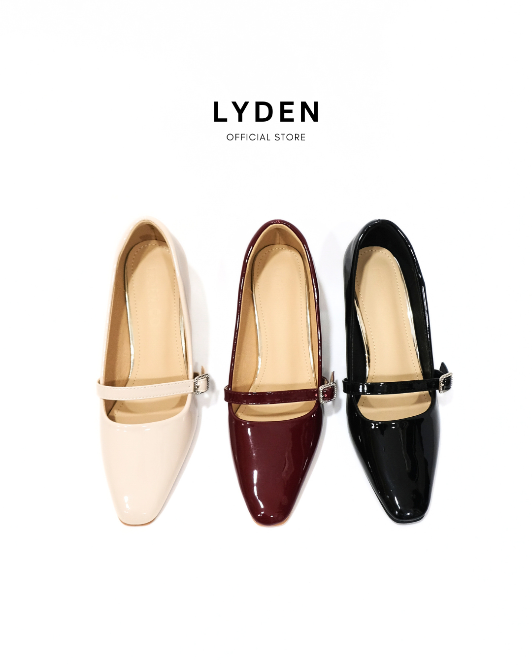 【NEW】Lyden Mary Jane Pointed Heels Series 6cm pump heels - Classic Black//Maroon//Apricot