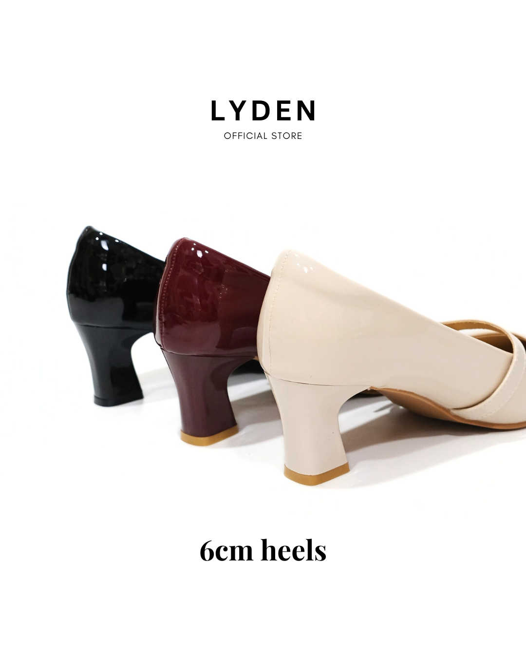 【NEW】Lyden Mary Jane Pointed Heels Series 6cm pump heels - Classic Black//Maroon//Apricot
