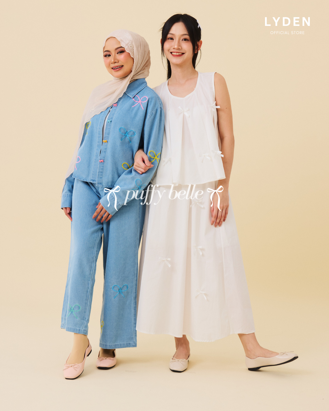 【NEW】Lyden Puffy Belle Series Flats - Beige//Pink//Khaki//Classic Black