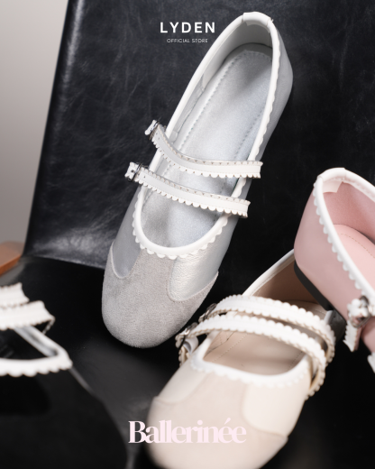 【NEW】Lyden Ballerinée Flats Series - Classic Black//Grey//Beige//Pink