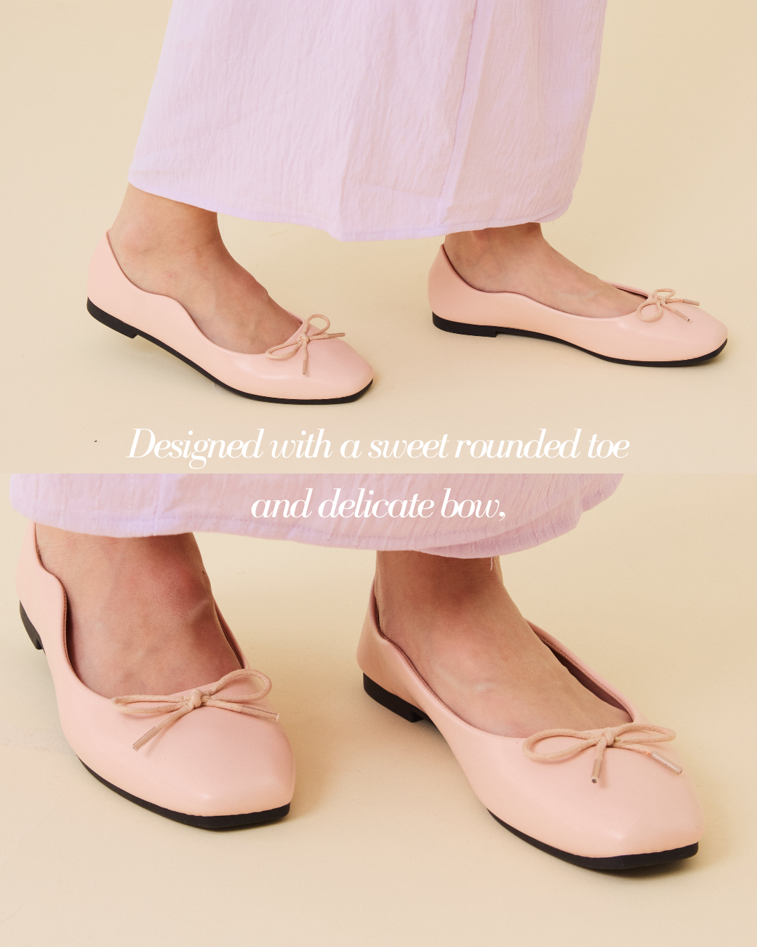 【NEW】Lyden Puffy Belle Series Flats - Beige//Pink//Khaki//Classic Black