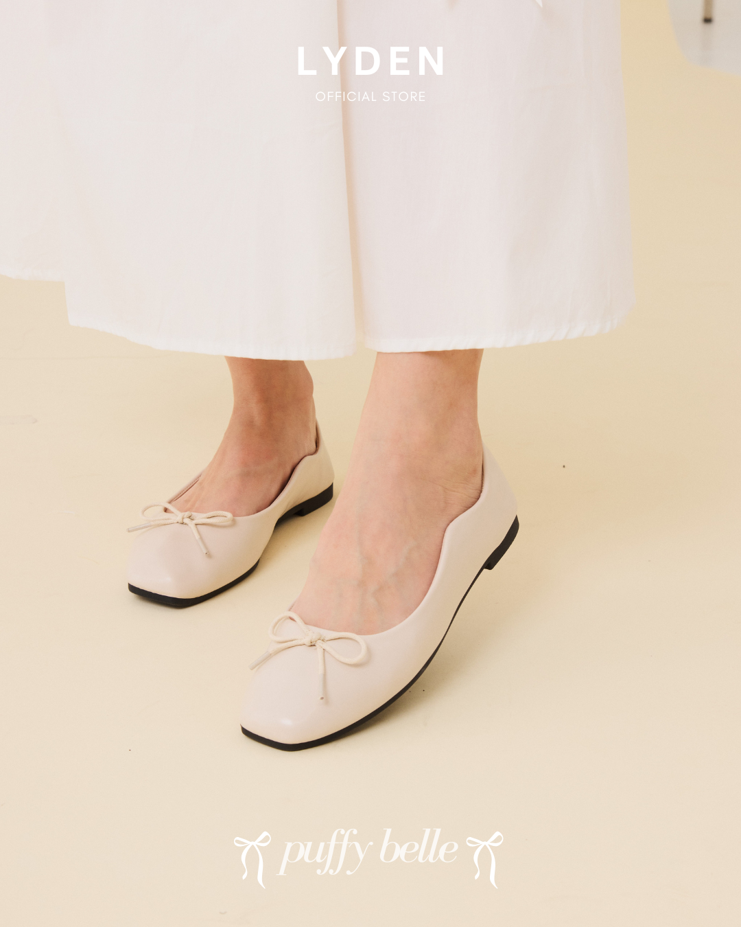 【NEW】Lyden Puffy Belle Series Flats - Beige//Pink//Khaki//Classic Black