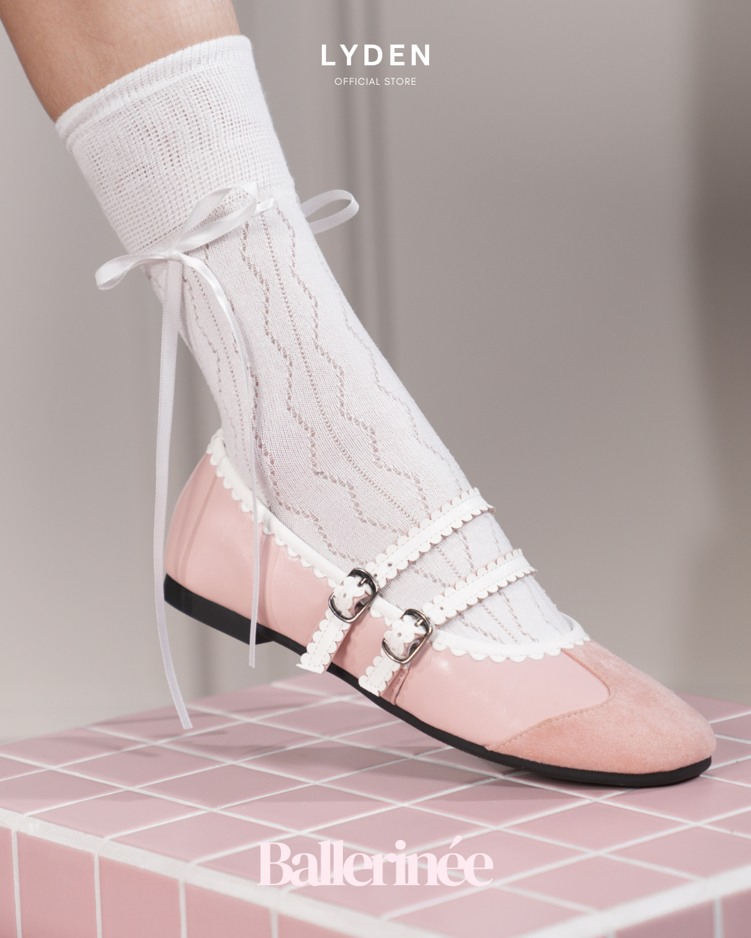 【NEW】Lyden Ballerinée Flats Series - Classic Black//Grey//Beige//Pink