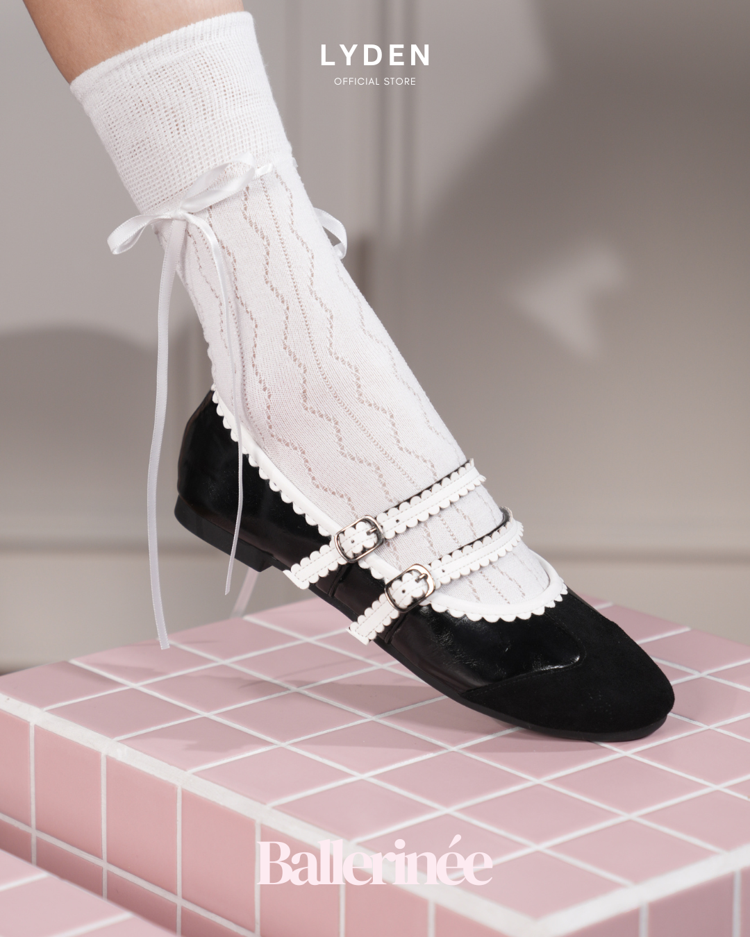 【NEW】Lyden Ballerinée Flats Series - Classic Black//Grey//Beige//Pink