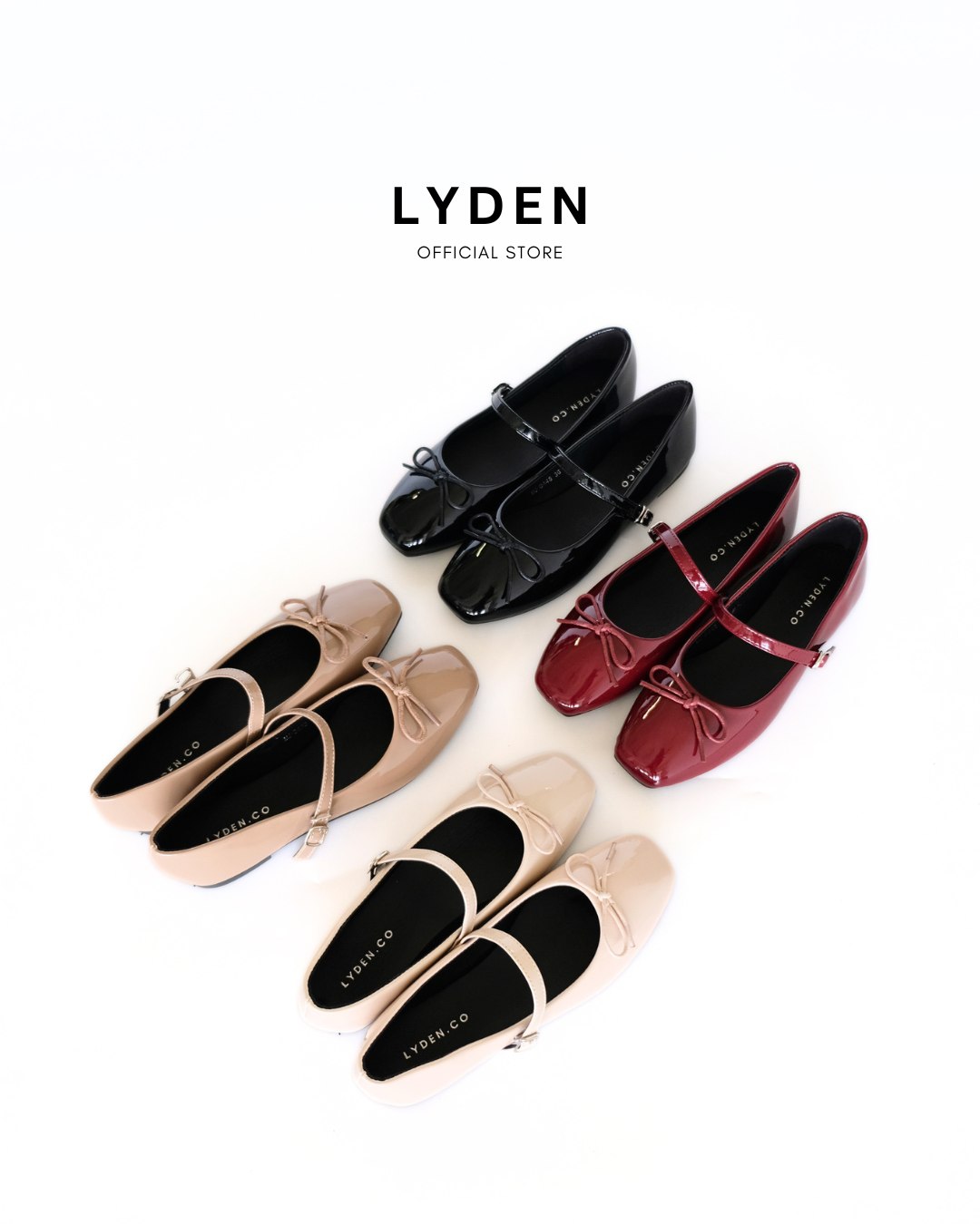 【NEW】Lyden Mary Jane Strap Series Flats - Beige//Khaki//Maroon//Classic Black