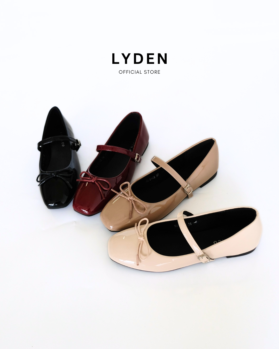 【NEW】Lyden Mary Jane Strap Series Flats - Beige//Khaki//Maroon//Classic Black