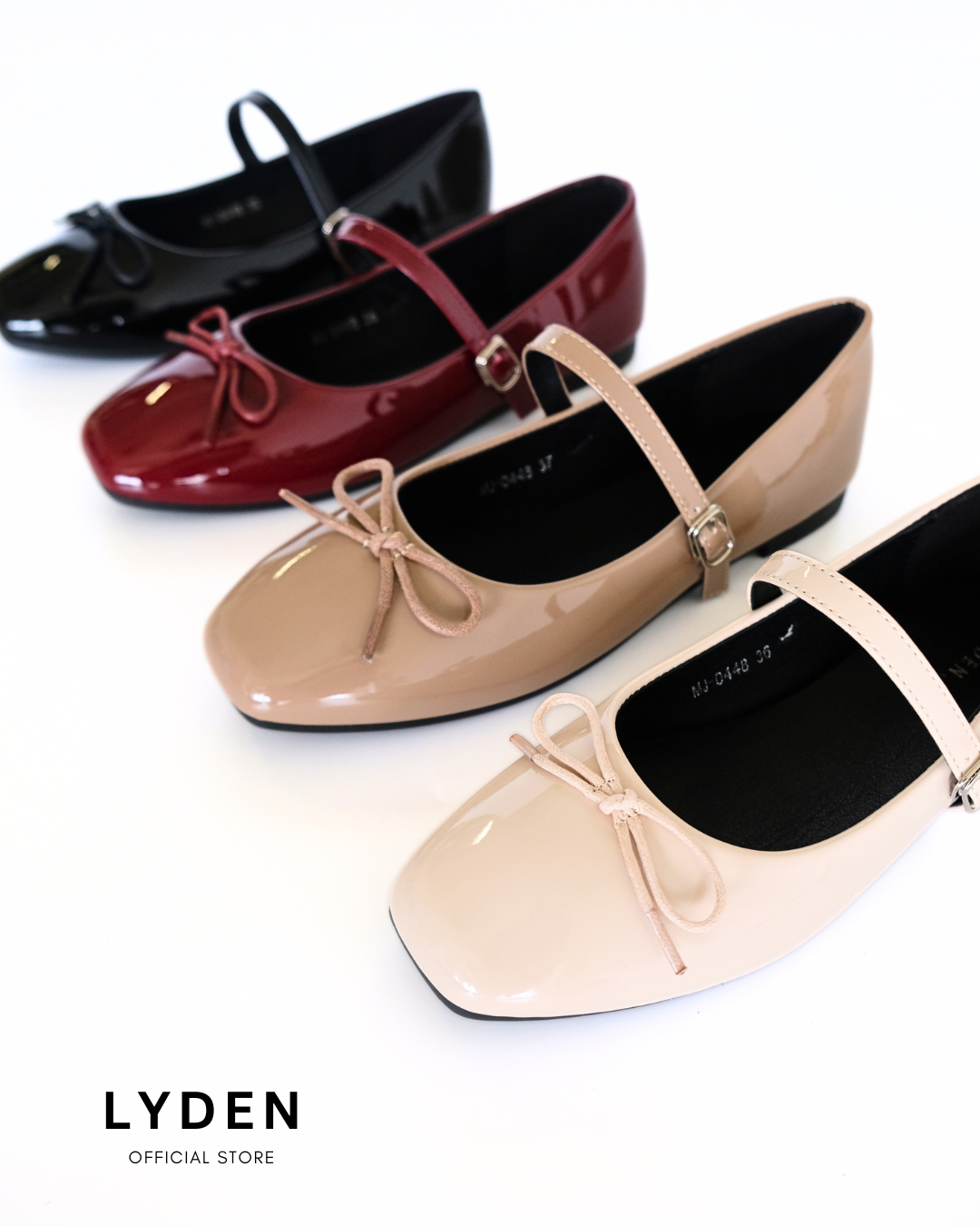 【NEW】Lyden Mary Jane Strap Series Flats - Beige//Khaki//Maroon//Classic Black