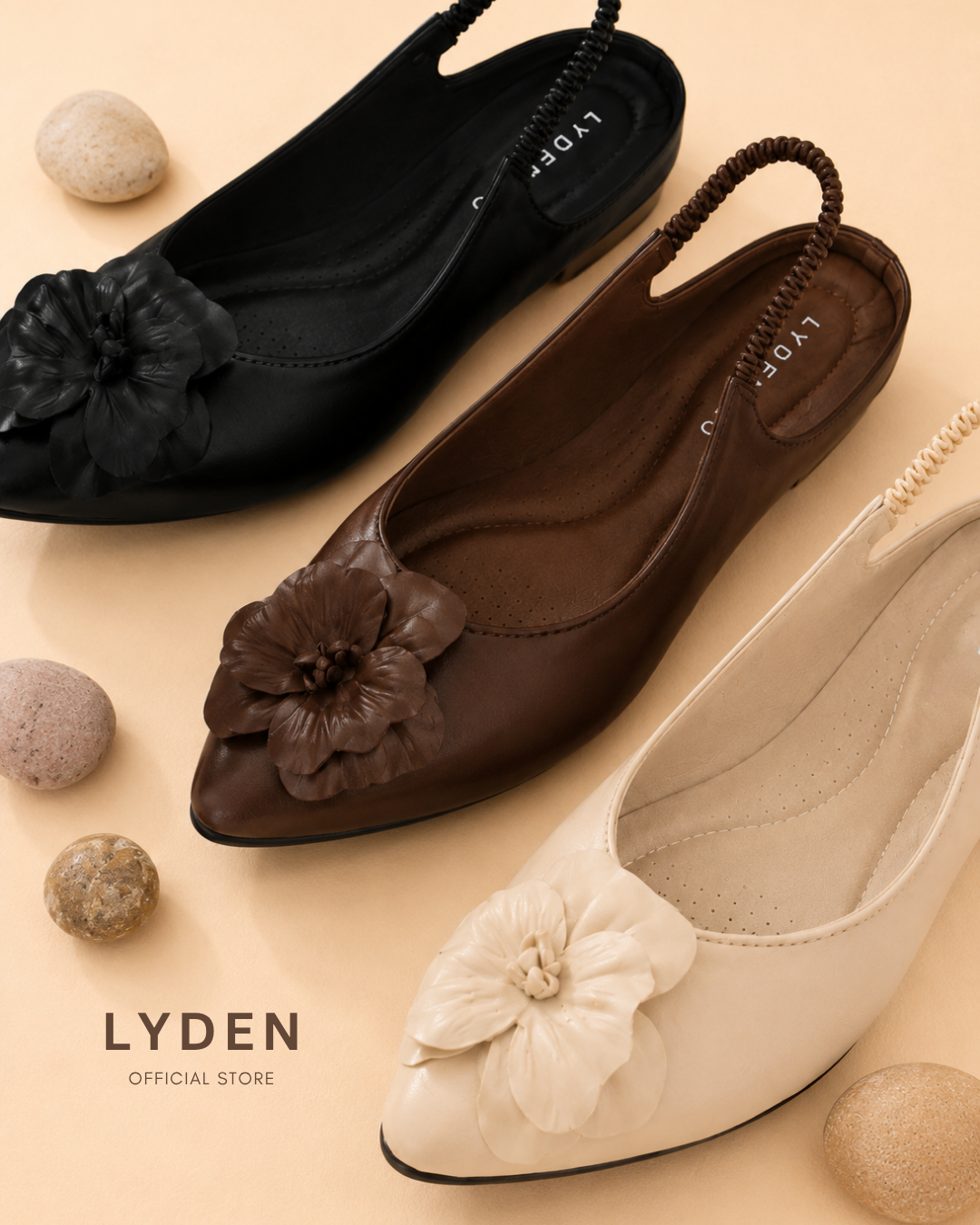 【Mekar Garden】Open Back Flats Series