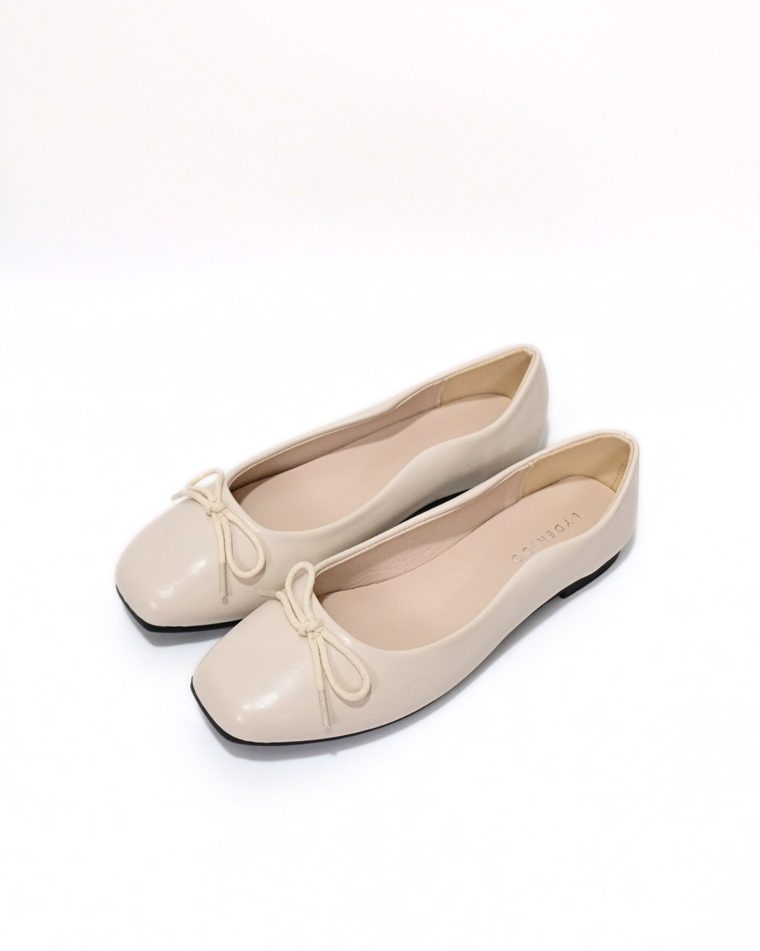 【NEW】Lyden Kasut Raya Mary Jane Flats with Elastic Strap - Beige//Khak