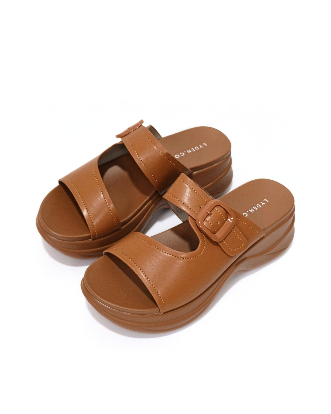 【NEW】Lyden Ella Wedges Series 6cm Platform Sandals - Pink//Brown//Classic Black