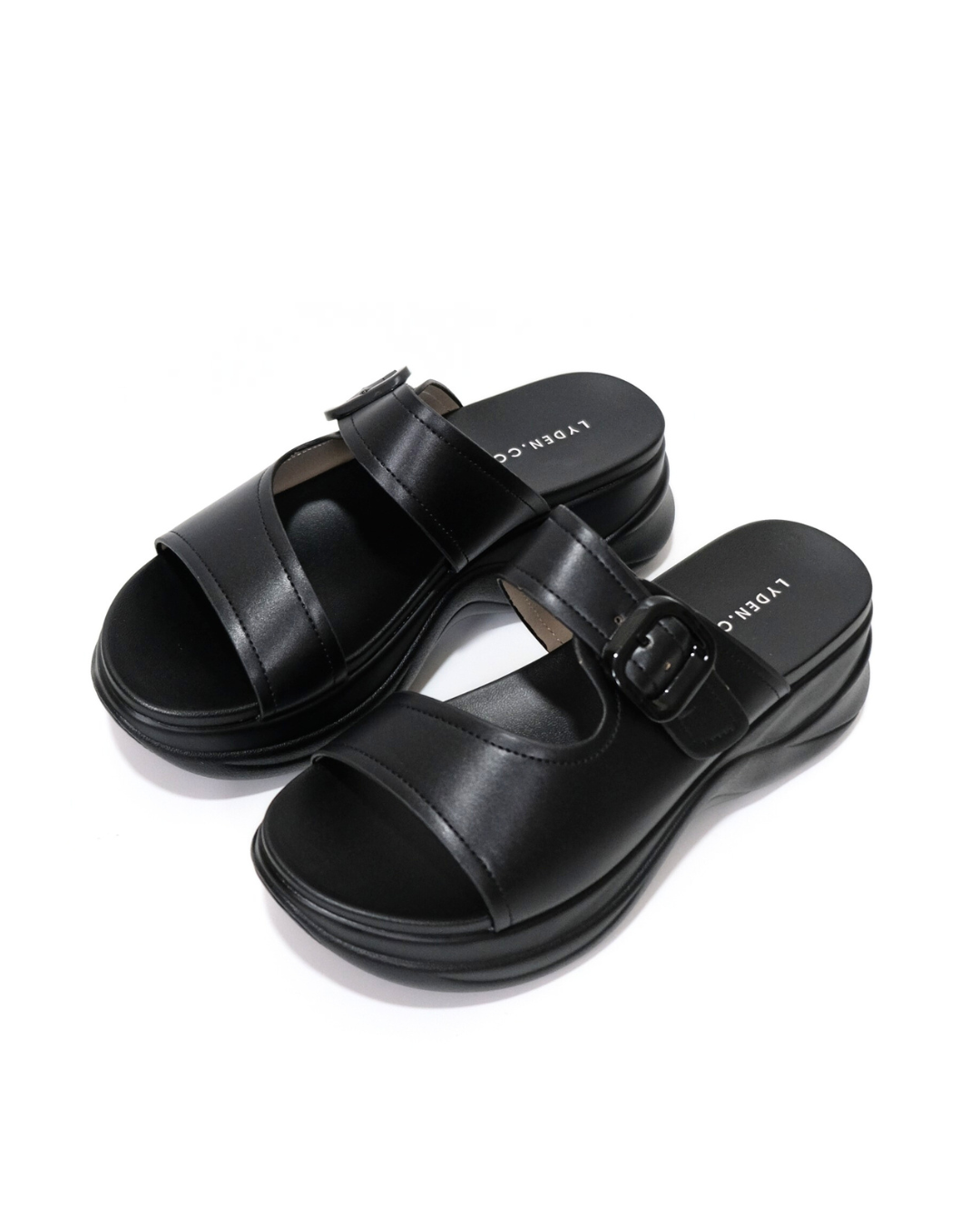 【NEW】Lyden Ella Wedges Series 6cm Platform Sandals - Pink//Brown//Classic Black