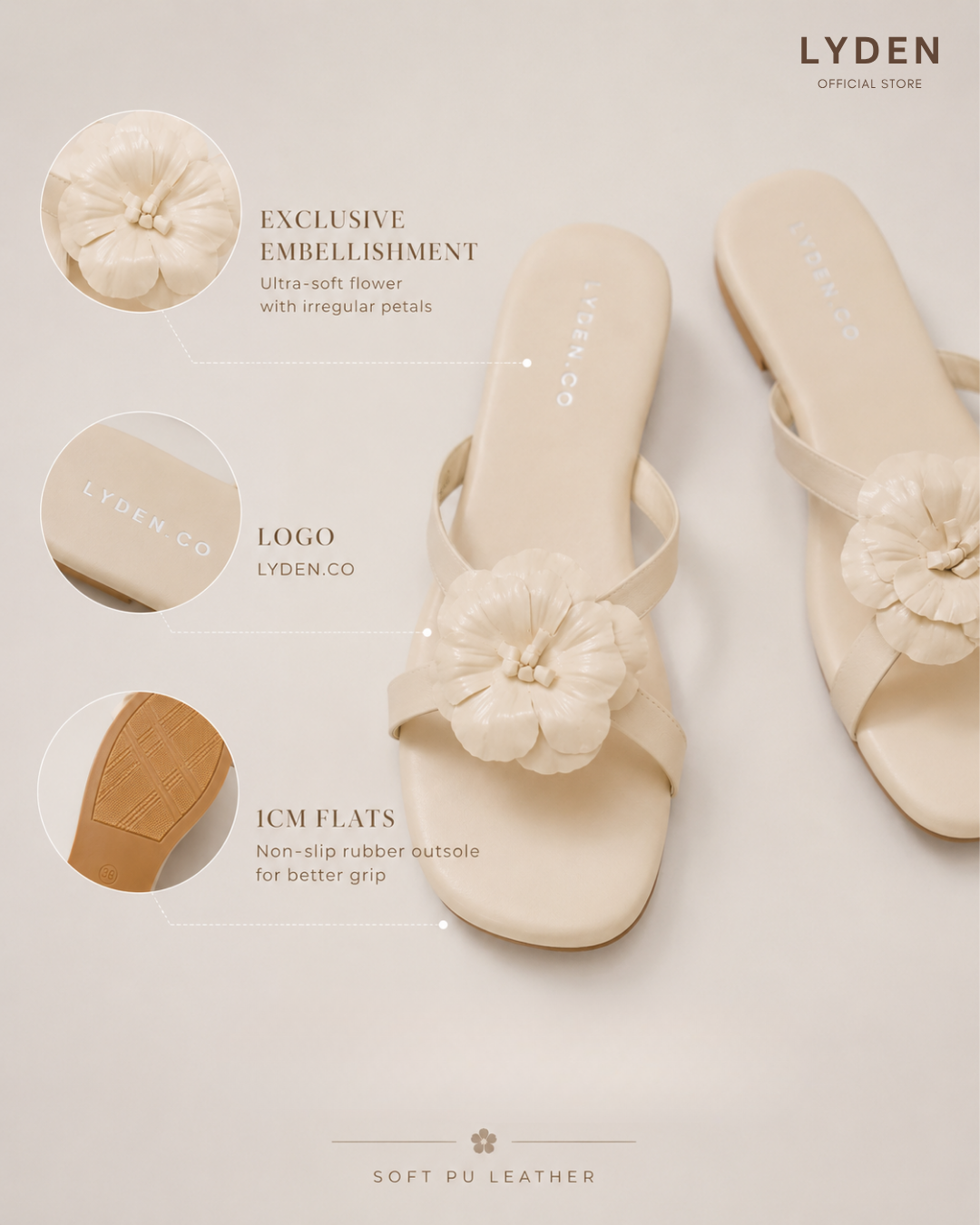 【Mekar Garden】Cut-Out Sandals