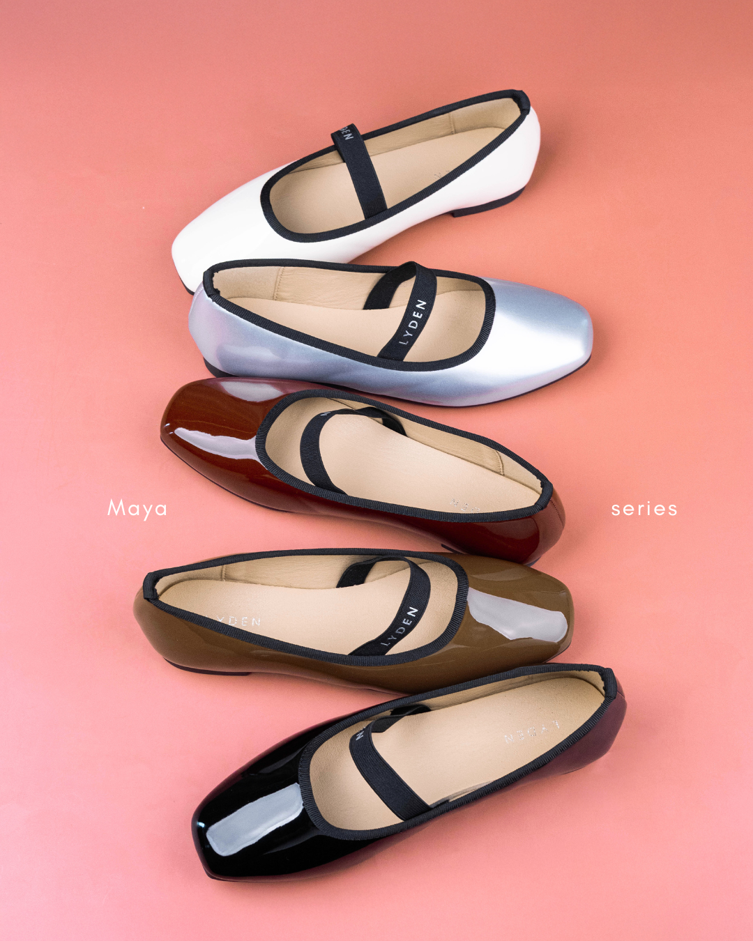 【NEW】Lyden Maya Series Flats - Beige//Silver//Brown//Maroon//Classic Black
