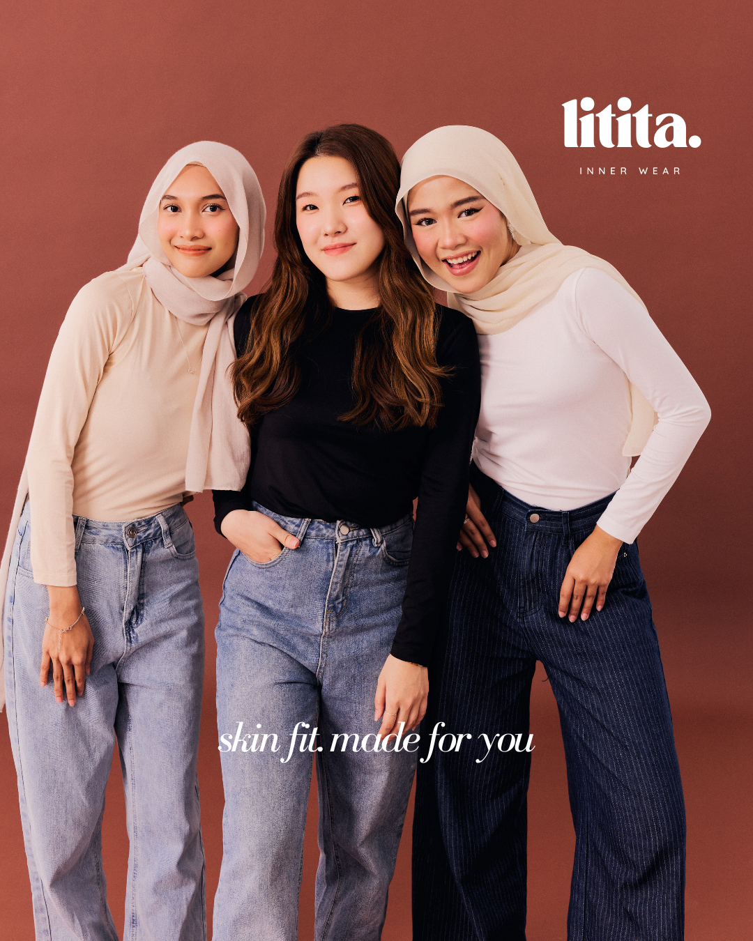 Lita Tops / Long-Sleeve Round Neckline innerwear