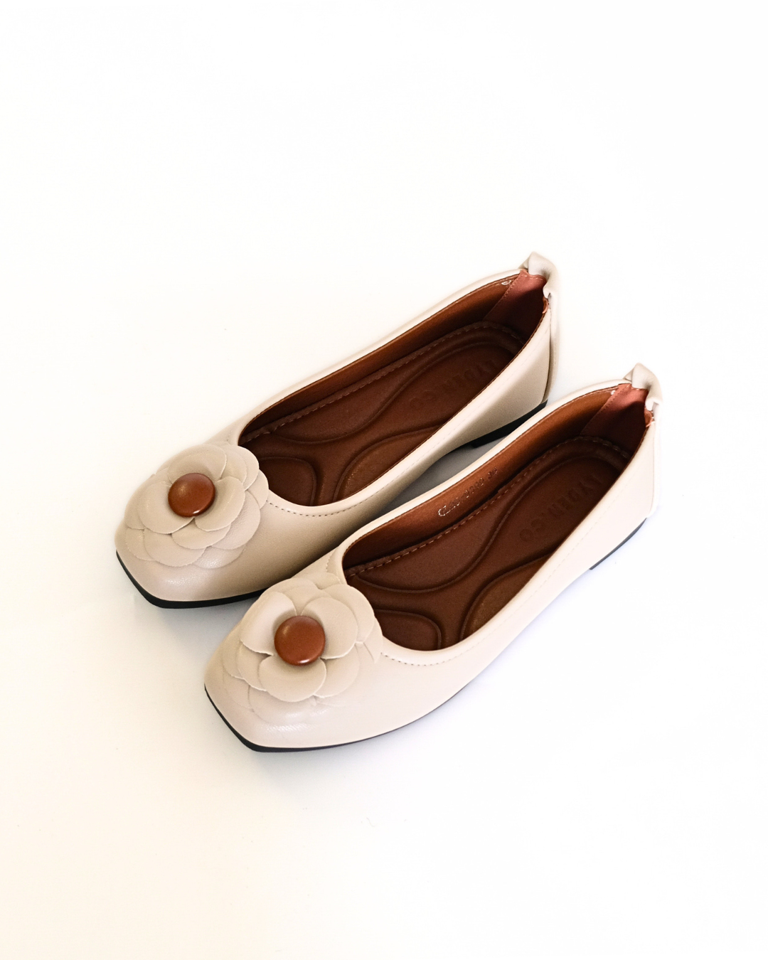 【Le Flowers The Secret Garden Series】No.5 Bloom Womens Flats/ Womens floral flats /cushion flats /Kasut Bunga Perempuan - Classic Black//Beige//Dark Pink