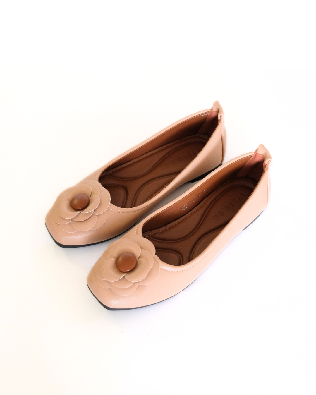 【Le Flowers The Secret Garden Series】No.5 Bloom Womens Flats/ Womens floral flats /cushion flats /Kasut Bunga Perempuan - Classic Black//Beige//Dark Pink