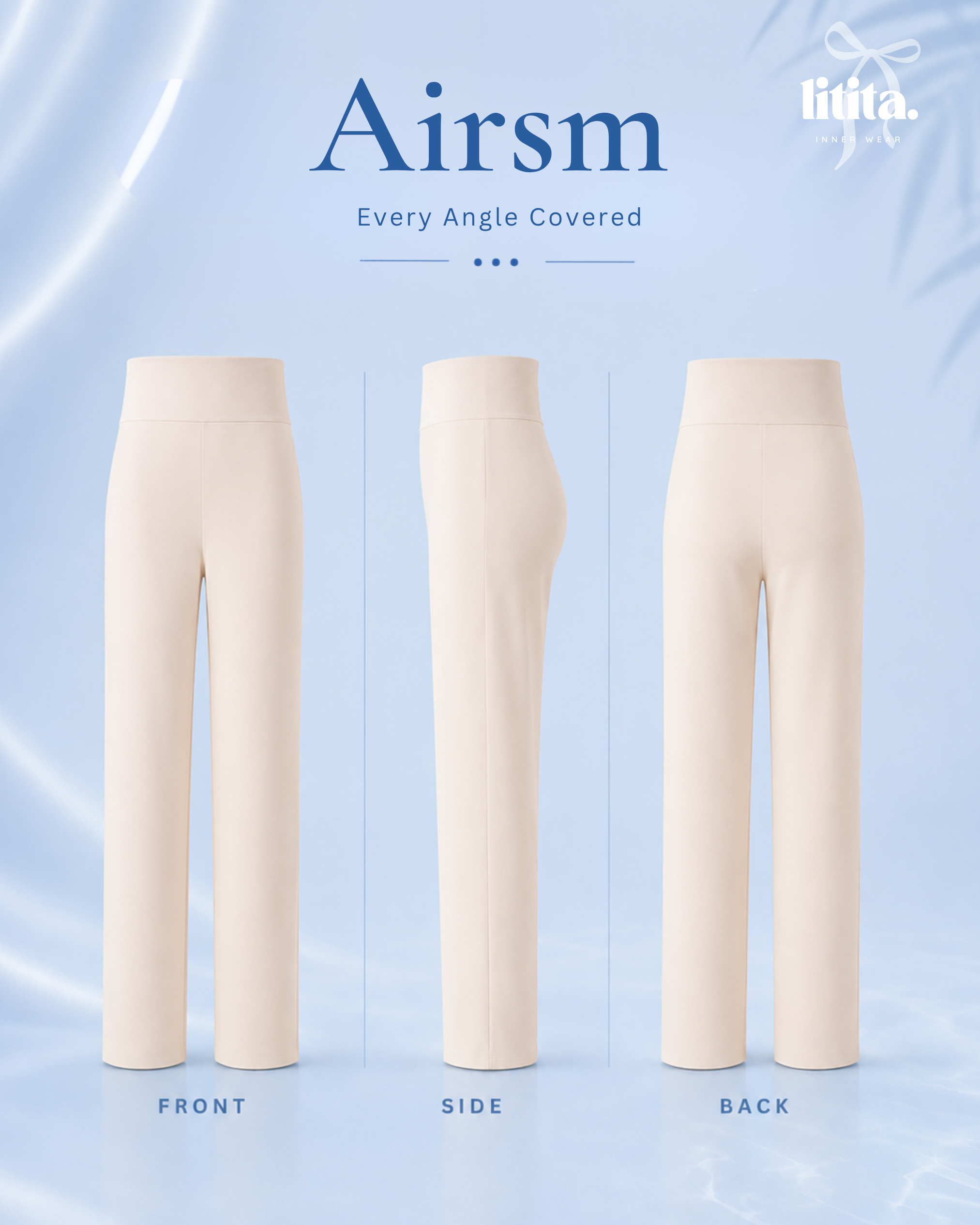 【Litita Ice Silk】Inner Pants / Straight Cut Pants