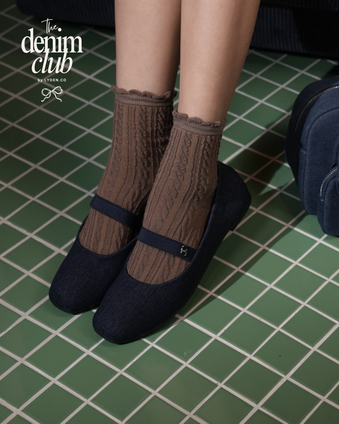 【NEW】Lyden The Denim Club - Flats Series - Blue