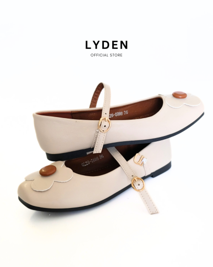 【Le Flowers The Secret Garden Series】No.4 Petal Strap Womens Flats/ Womens floral flats /Kasut Bunga Perempuan - Classic Black//Brown//Beige