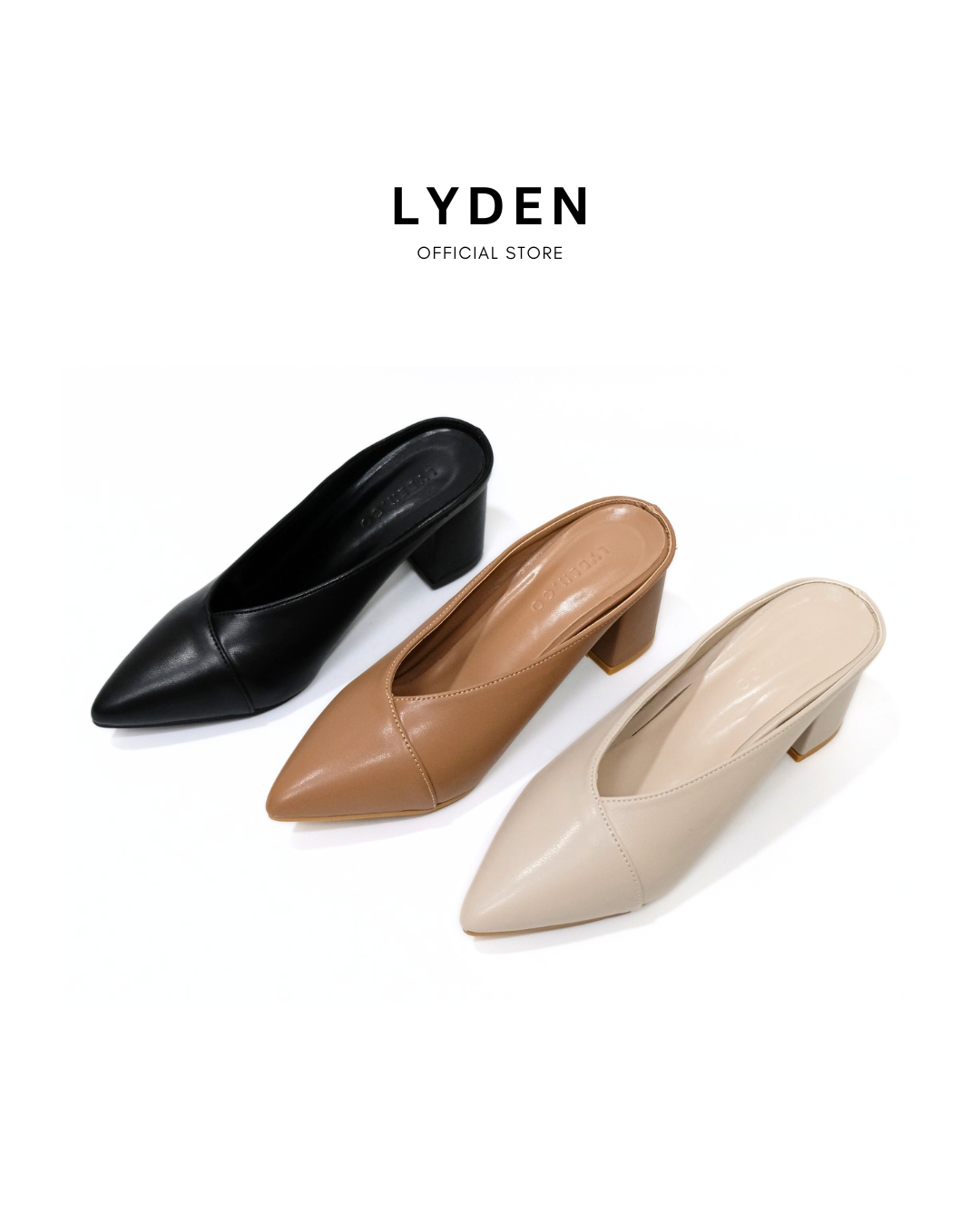 【NEW】Lyden Nora Luxe Series 2.5 inch pump heels - Classic Black//Khaki//Beige