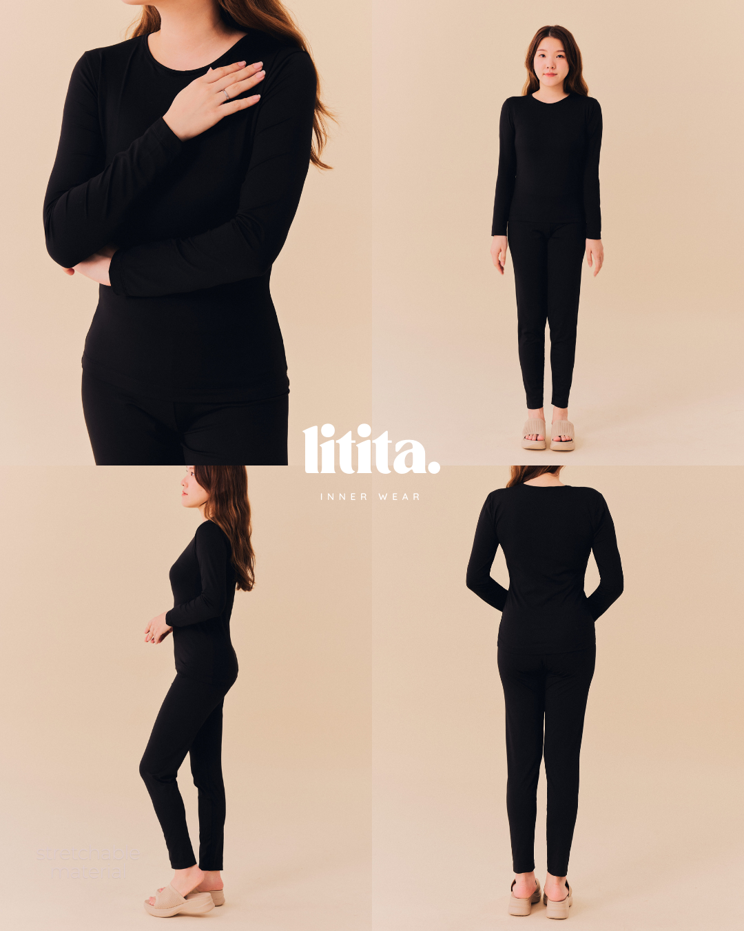 Lita Pants/ High-waisted Long Pants innerwear