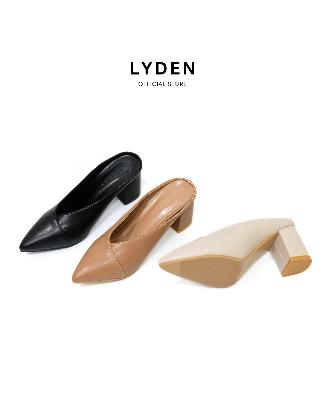 【NEW】Lyden Nora Luxe Series 2.5 inch pump heels - Classic Black//Khaki//Beige