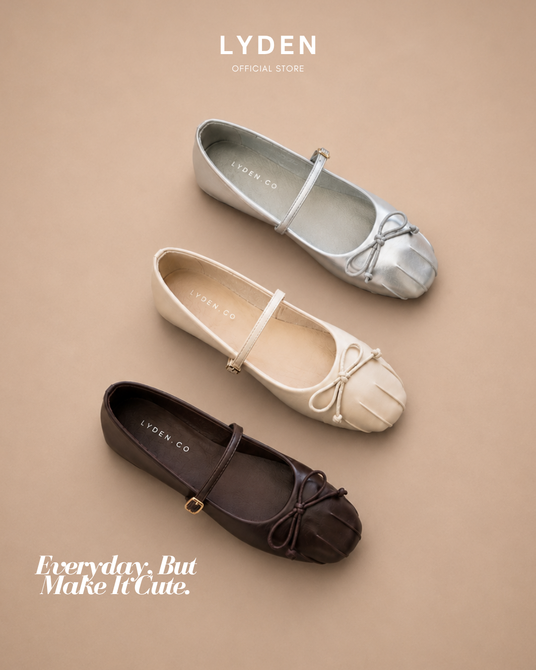 【NEW】Lyden Mary Jane Ballet Knot Strap Series Flats
