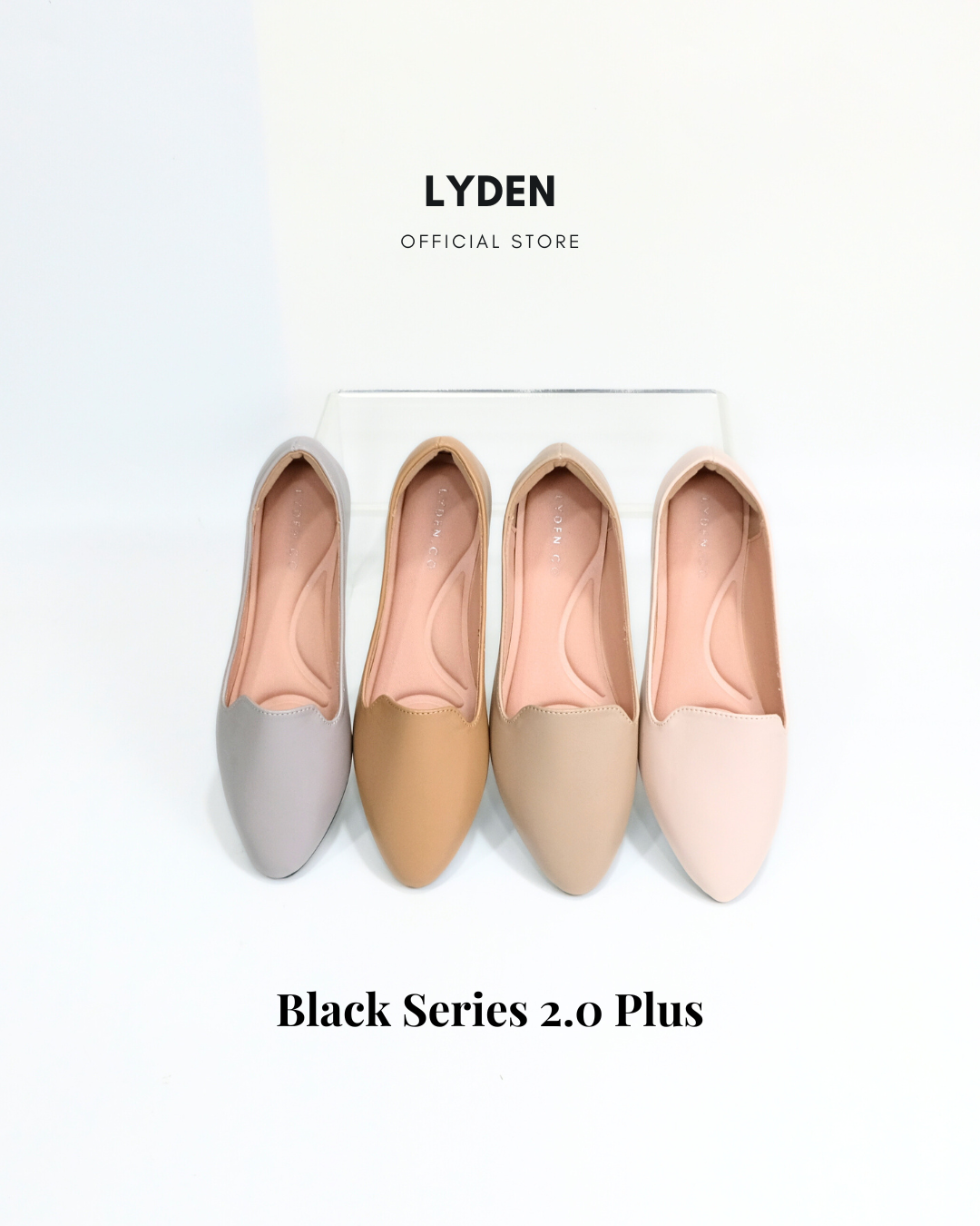 【NEW】Lyden Black Series  2.0 Plus Flats - Pink