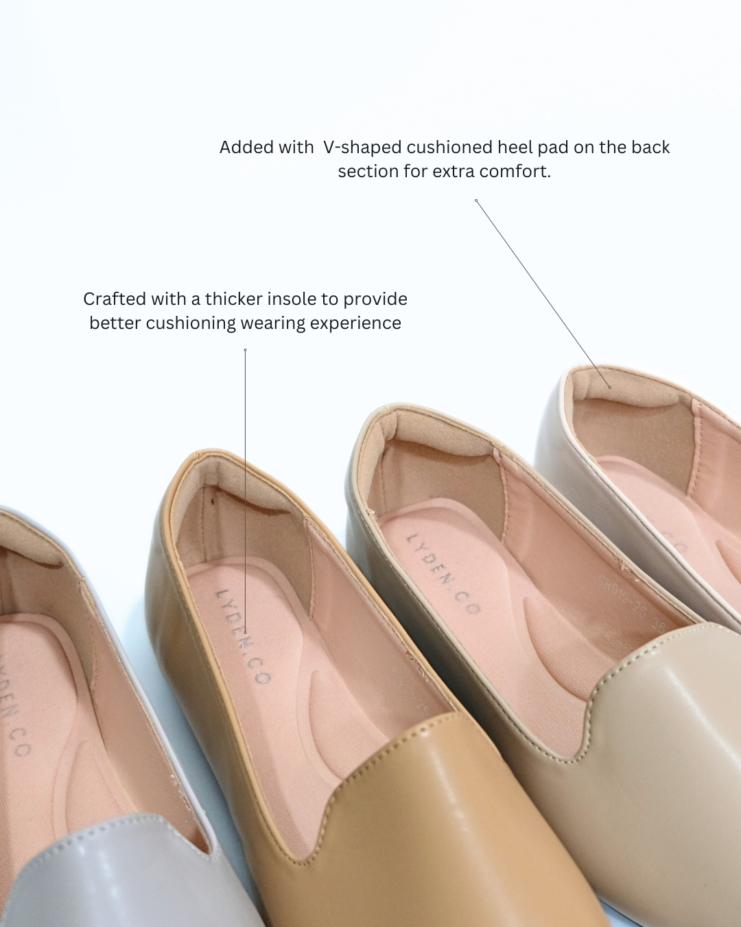 【NEW】Lyden Black Series  2.0 Plus Flats - Pink