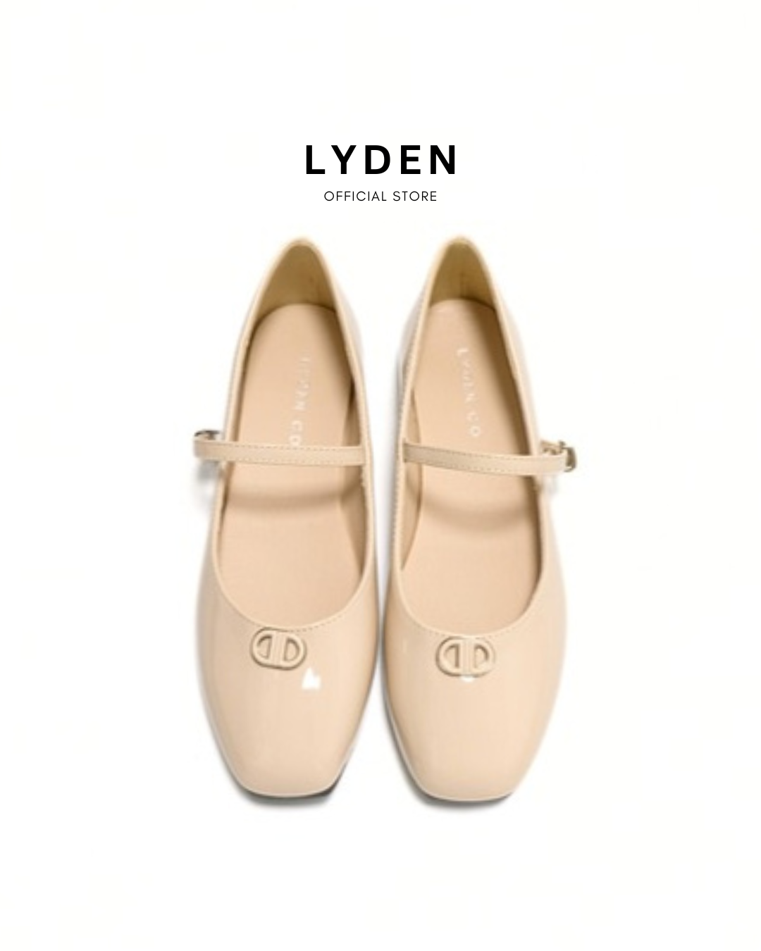 【NEW】Lyden Clara Glossy Strap Series Flats - Beige//Maroon//Classic Black