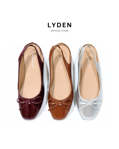 【NEW】Lyden Mary Jane Open Back Series Flats - Silver//Dk Brown//Maroon