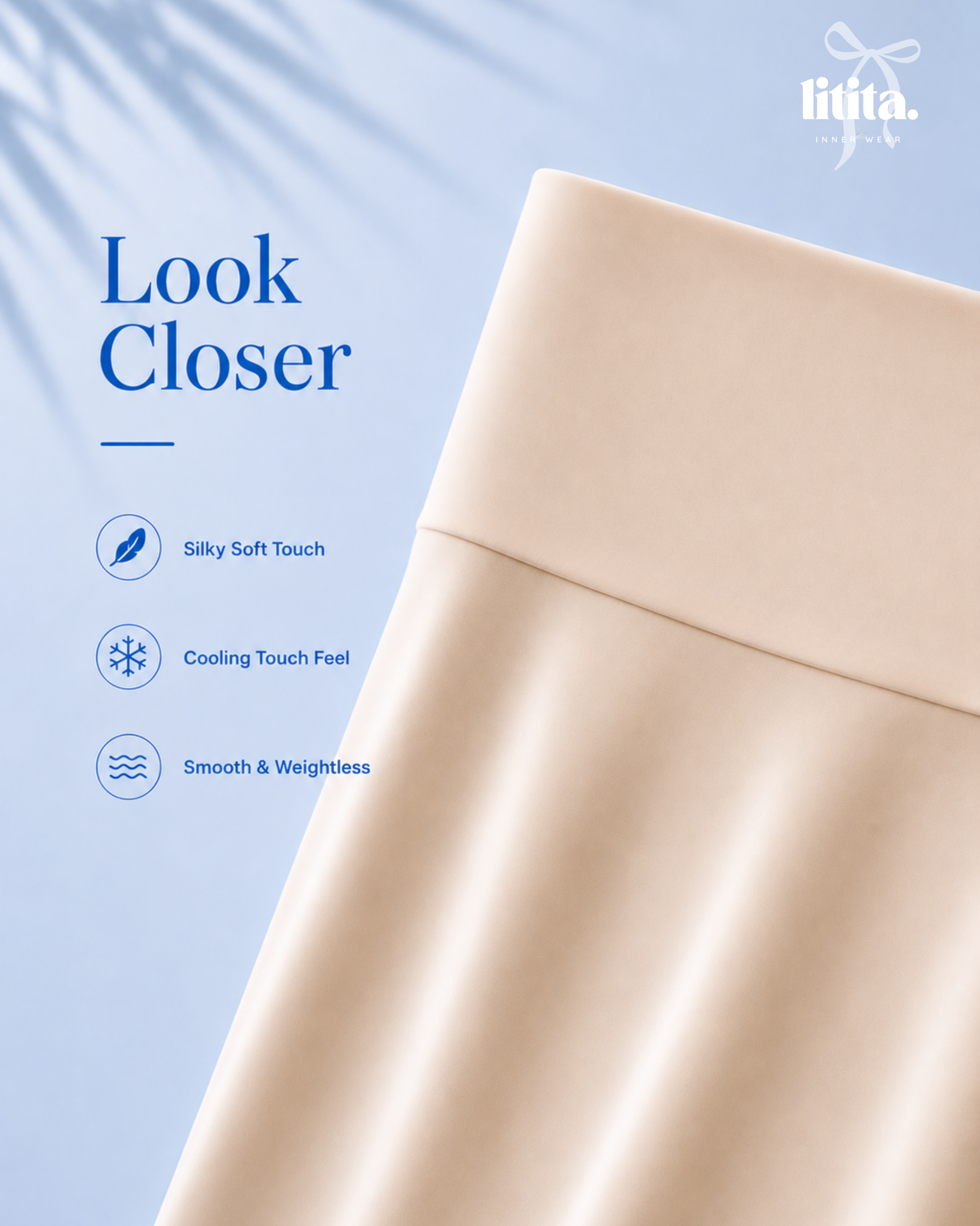 【Litita Ice Silk】Inner Pants / Straight Cut Pants