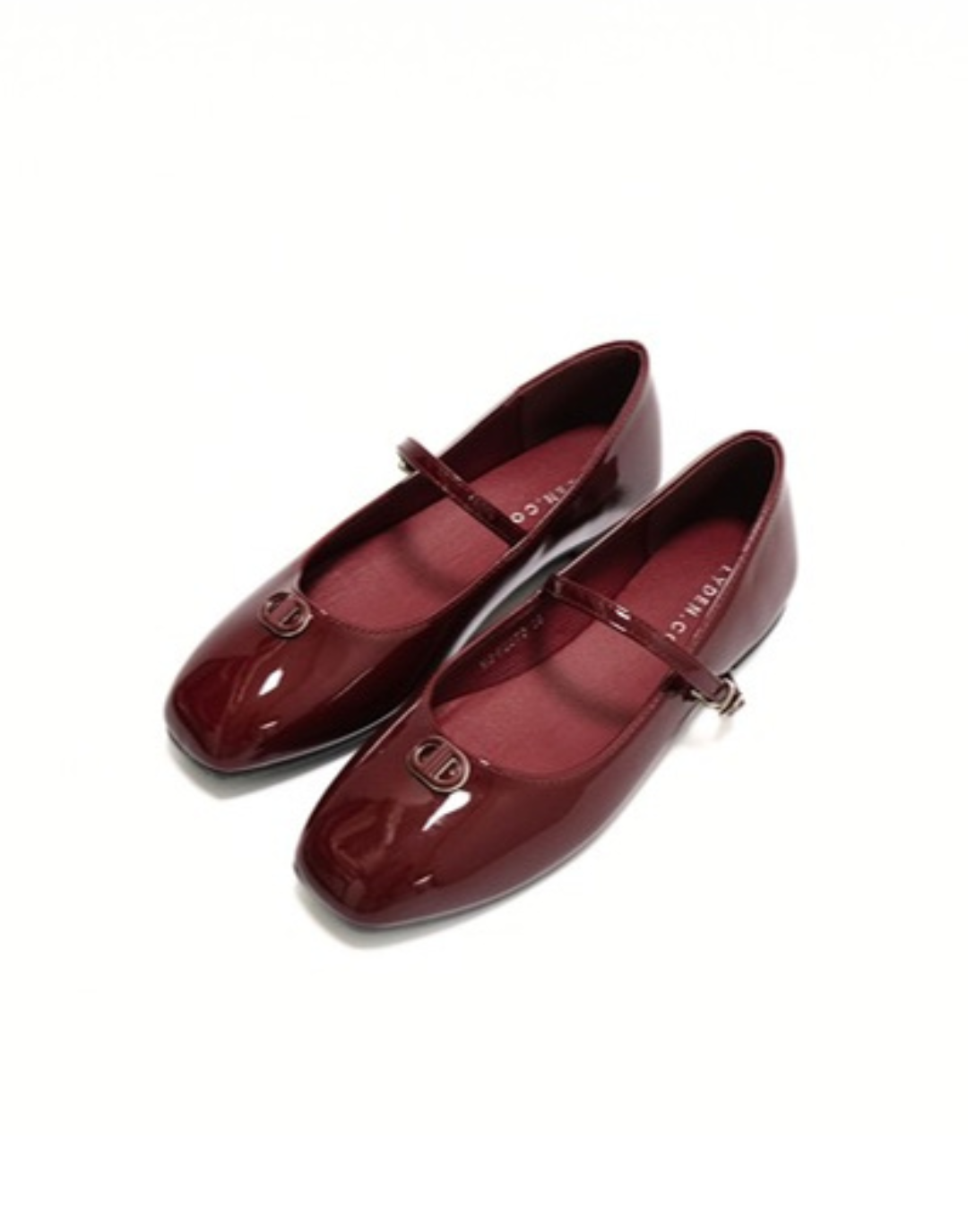 【NEW】Lyden Clara Glossy Strap Series Flats - Beige//Maroon//Classic Black